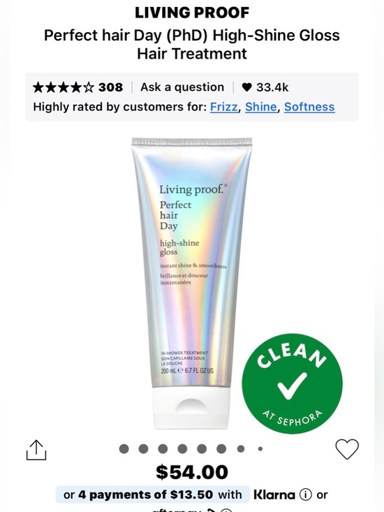 Living Proof Other - Living Proof Perfect hair Day High-Shine Gloss Hair Treatment